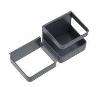 FUOYLOO Support de Rangement Mural pour Parapluies Porte-Parapluie sans Perçage Lot de 2 Gris Noir en Polypropylène pour Usage Intérieur Maison et Bureau