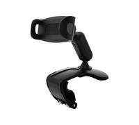 FUOYLOO Support de Téléphone pour Voiture Magnétique Noir en Plastique, Multi-Fonction, Compatible Tableau de Bord et Miroir Rétroviseur, Ne Bloque Pas Les Boutons Volume
