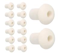FUOYLOO Supports de Mèche en Céramique Forte Capacité D’Absorption Beige Lot de 20 sans Outils pour Lampe à Huile pour Usage en Laboratoire Chimique