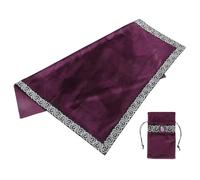 FUOYLOO Tableau de Divination Tarot Tissu de Table Damassé Rangement pour Cartes, Décoration Unique pour Amateurs de Cartomancie