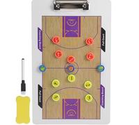 FUOYLOO Tableau de Stratégie de Basketball Portable Effaçable à Sec en PVC, Fixation Magnétique, et Compétitions Amateurs Couleur Aléatoire