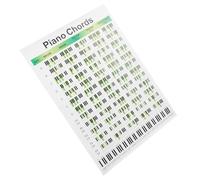 FUOYLOO Tableau d'Exercices pour Débutants en Piano Diagrammes d'Accords et Doigté Support Résistant pour Pratique à Domicile
