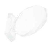 FUOYLOO Trophée en Verre Cristal Élégant pour Célébration, Trophée Vierge en Verre Acrylique Design Unique, Symbole de Réussite et Reconnaissance