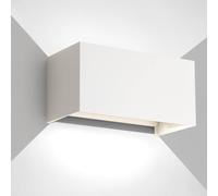 FUPE 25W LED Applique Murale Exterieur Intérieure Applique Extérieure IP65 Imperméable Moderne Aluminium Appliques Murale Extérieure Lampe Lumière Angle Réglable, Blanc 6500k Blanc Froide