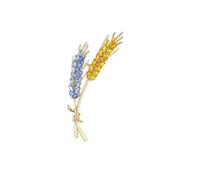 FUPOHUA Broches pour vêtements Broches en épi de blé pour Femmes Broches en Strass Bleu et Jaune pour Plantes Accessoires Unisexes 5 Couleurs Cadeaux