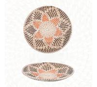 FUPOHUA Panier Mural tissé à Suspendre de 35 cm en rotin Naturel, décoration de Table Rustique pour Salon