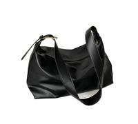 Fuqiha PU Leather Boston Handbag For Women Casual Large Capacity Shoulder Crossbody Bags Shopper Totes(Black)