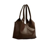Fuqiha Texture Tote Bag, Commuting, Bag for Women Versatile Casual Shoulder Bag(Brown)