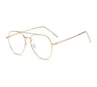FUQINQINGOZ Lunettes de Lecture d'aviateur de personnalité, lecteurs d'ordinateur, Anti lumière Bleue, Miroir Plat Anti-éblouissement for Femmes et Hommes (Color : C4, Size : +250)