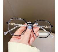 FUQINQINGOZ Lunettes de Lecture légères et surdimensionnées for lecteurs d'ordinateur, Anti-lumière Bleue, Anti-Fatigue oculaire, Miroir à lumière Plate (Color : Black, Size : +250)