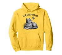 Fur Baby Mama Cat Lover Papillon Sweat à Capuche
