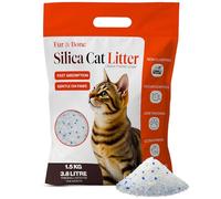 Fur & Bone Litière pour Chat en silice 3,8 L - Cristaux de litière Non agglomérante - Ultra absorbante, séchage Rapide et Faible poussière, granulés de Cristal de contrôle des odeurs, Facile à