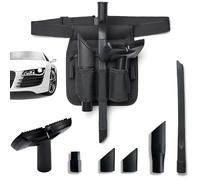 FUR-EEL Kit de nettoyage professionnel pour l'intérieur de la voiture et les détails | Accessoires d'aspirateur pour enlever les poils d'animaux, la poussière et la saleté | Avec embouts, adaptateurs
