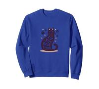 Fur Fur Real Friends Cat Patw Print Pet Lover Sweatshirt, Unisexe pour Adultes, Bleu Royal, XXL