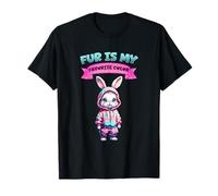 Fur is My Favorite Color Rabbit Character T-Shirt