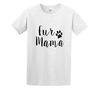 Fur Mama Ladies Dog More Colors T-Shirt Mens White Unisex Tees Shirt XL