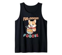 Fur-OCIOUS Foodie, Amateur de Ramen pour Chiens Corgi Débardeur