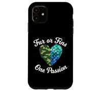 Fur Or Fins One Passion Animal Lover propriétaire d'animal Coque pour iPhone 11