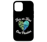 Fur Or Fins One Passion Animal Lover propriétaire d'animal Coque pour iPhone 12/12 Pro