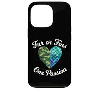 Fur Or Fins One Passion Animal Lover propriétaire d'animal Coque pour iPhone 13 Pro