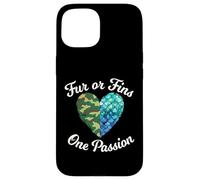 Fur Or Fins One Passion Animal Lover propriétaire d'animal Coque pour iPhone 15