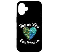 Fur Or Fins One Passion Animal Lover propriétaire d'animal Coque pour iPhone 16