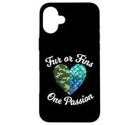 Fur Or Fins One Passion Animal Lover propriétaire d'animal Coque pour iPhone 16 Plus