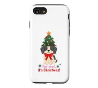 Fur Real It's Christmas Dog Lover Holiday Puppy Coque pour iPhone SE (2020) / 7/8