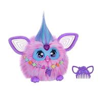 Furby Cotton Candy, 15 accessoires de mode, jouets interactifs en peluche pour filles et garçons de 6 ans, animatronique à activation vocale, rose et bleu
