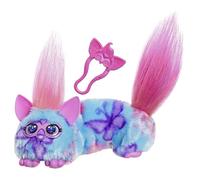Furby DJ Furblets Flut-TER-Luv Mini Peluche électronique Extensible avec Effets sonores et musiques Amusants, Parle Furbish, Bleu, Rose et Violet