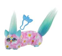 Furby DJ Furblets, Mini ami Flower-Ella, Peluche électronique Extensible, Parle furbish, Joue de la Musique et des Sons, Rose, Turquoise et Blanc