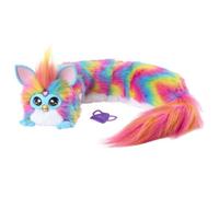 Furby DJ Furby, peluche douce électronique arc-en-ciel interactive avec musique, lumières, mouvements et jeux, parle français et fur