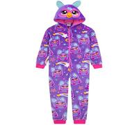 Furby Enfants Grenouille | Combinaison Pyjama pour Enfants | Combinaison Polaire pour Enfants | Pyjamas Fille | Violet 7-8 Ans