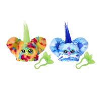 Furby Furblets Lot de 2 Mini Amis Pix-Elle & Ooh-Koo, Plus de 45 Sons chacun, Musique et Parle Uniquement, Jouets en Peluche électroniques, Multicolores et Bleu/Blanc, Cadeaux de rentrée Scolaire, à
