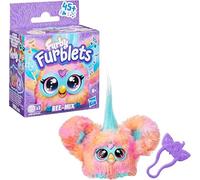 Furby Furblets Mini Peluche Électronique - Jouet Musical Interactif avec Plus de 45 Sons et Phrases, Oreilles Peekaboo Porte-Clés