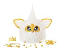 Furby Gold Glam Jouets interactifs en peluche pour filles et garçons de 6 ans, animatronique à activation vocale, parle anglais et fourrure, blanc (exclusivité Amazon)