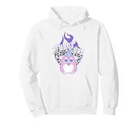 Furby Love Cool Leopard-Style Heart on Fire Portrait Sweat à Capuche