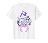Furby Love Cool Leopard-Style Heart on Fire Portrait T-Shirt