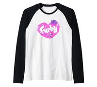 Furby Lovely Heart Shape Pink Fur Manche Raglan