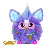 Furby Violet, 15 Accessoires de Mode, Doudou interactif pour garçons et filles à partir de 6 ans, animatronic à commande vocale - Version néerlandaise