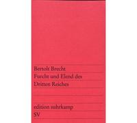Furcht und elend des dritten reiches - Bertolt Brecht - Suhrkamp - Poche - Livre