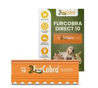 FurCobra Direct 10 Brosse de Toilettage pour Animaux 3.54" - Doux, sans lames métalliques Brosse Chat et Chien - Pour habituer les animaux au brossage - Facile à utiliser Peigne pour chien, chat