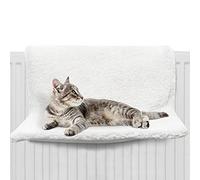 FurDreams Lit radiateur pour Chat - Lit Suspendu Style hamac pour Animal de Compagnie | Berceau Chauffant apaisant et Moelleux pour Petits Animaux | Cadre en Acier Durable pour radiateur Mural