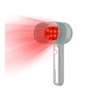 FUREIN SMILE Appareil portable de thérapie par lumière rouge, 16 LED, design portable, argent et menthe