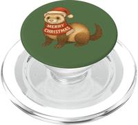 Furet de Noël Solstice d'hiver Père Noël PopSockets PopGrip pour MagSafe