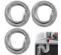 Furet Deboucheur Canalisation,10 mm x 4 m/2 m/1 m,Furet Plomberie, Deboucheur Evier,En Spirale pour les Cuisines et les Salles de Bains, il débouche les Canalisations Tenaces