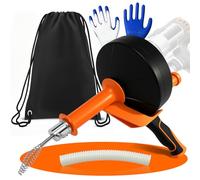 Furet Déboucheur Canalisation - 10M Furet Plomberie Flexible avec Gants, Sac de Rangement - Spirale de Nettoyage de Canalisations pour Cuisine, la Salle de Bain, l'Égouttement et l'Évier