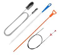 Furet Deboucheur Canalisation, 4 Pcs Brosse de Furet Deboucheur, Drain Outils de Débouchage de Canalisation Kit, Brosse de nettoyage réutilisable pour Débouchage de Canalisation pour Cuisine Douche