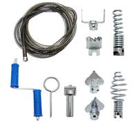 Furet Deboucheur Canalisation 5m, ø12mm, Professionnel Furet Plomberie Avec 8 Pièces,Arbre De Nettoyage de Canalisations Multifonction