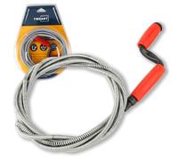 Furet Deboucheur Canalisation 5m x 6mm Spirale Déboucheur avec Manivelle Sonde de Debouchage pour Nettoyage Tuyaux Cuisine Douche Baignoire Evier